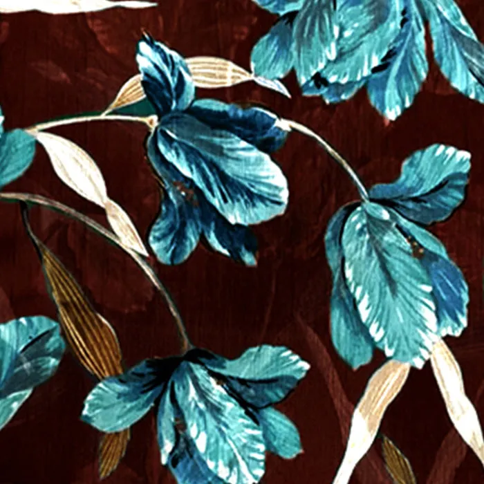iLLASPARKZ Flower Pattern Print Satin Scarf
