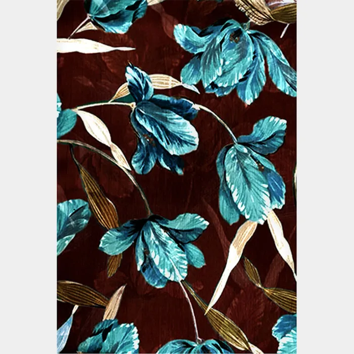 iLLASPARKZ Flower Pattern Print Satin Scarf