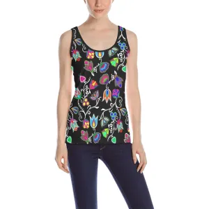 Indigenous Paisley Black Tank Top for Women