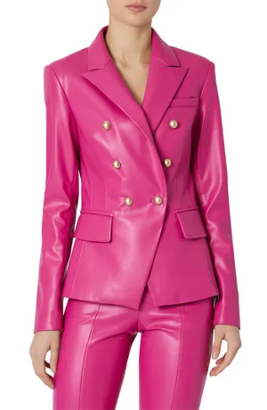 Inez Vegan Leather Blazer