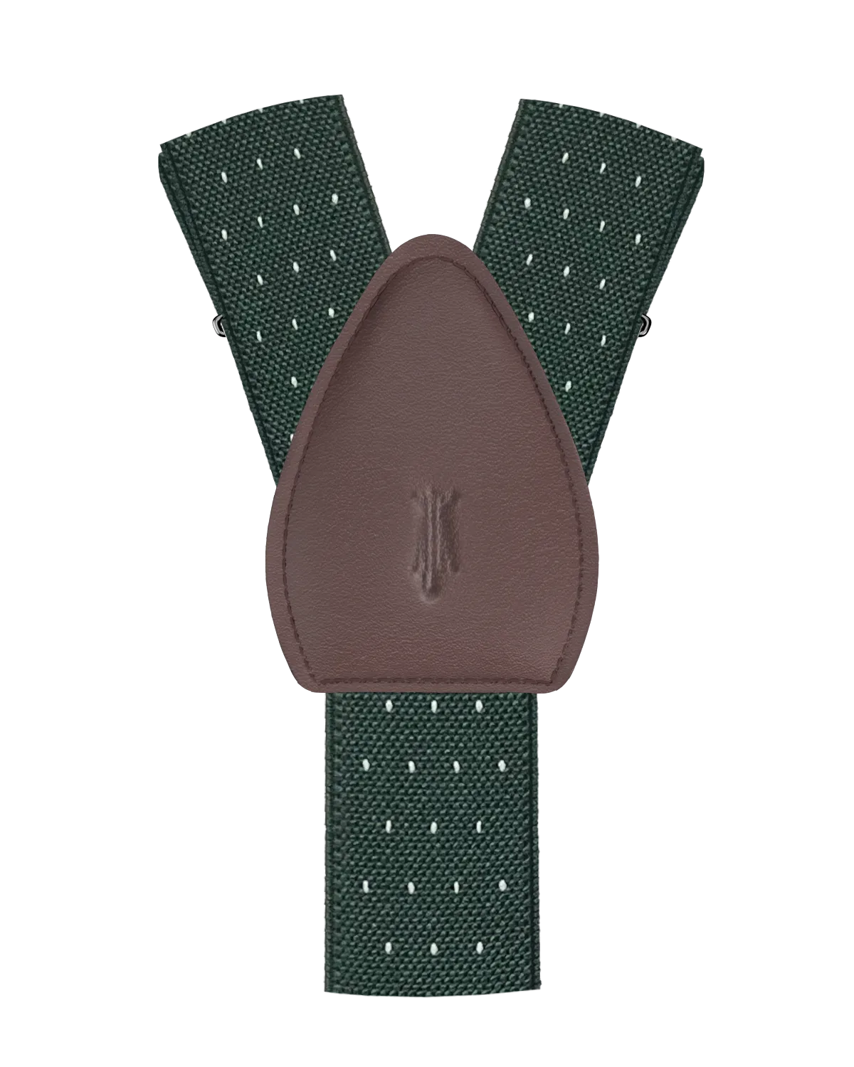 Jackson Dot Forest Green/White Shirttail Garters