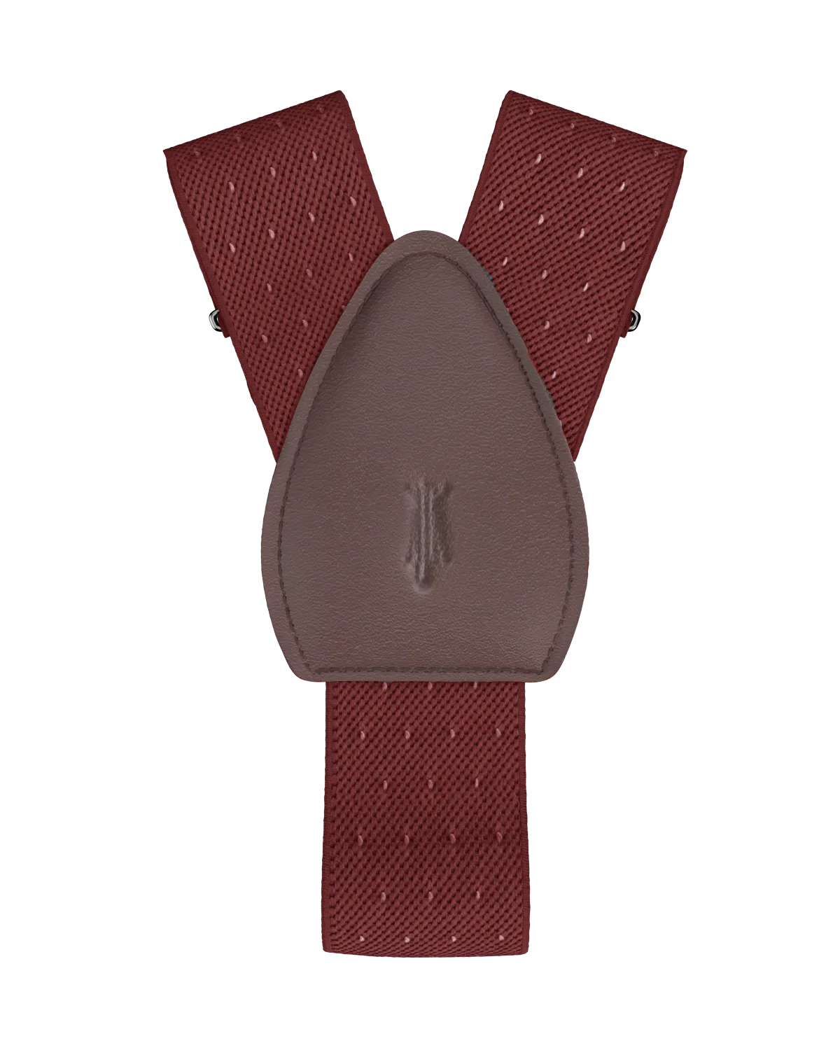 Jackson Dot Maroon White Shirttail Garters