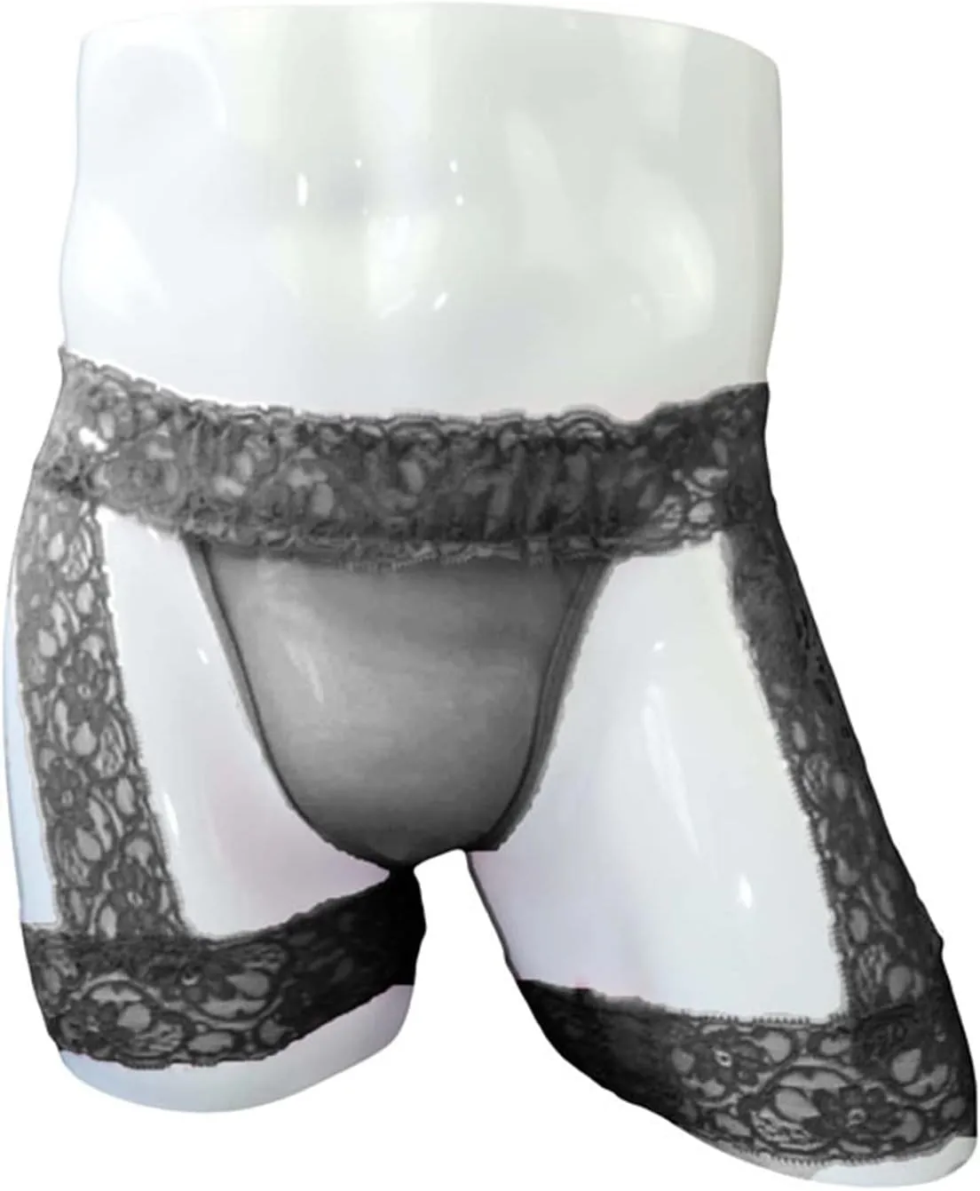 JEShifangjiusu Men'S Sissy Pouch Boxers Briefs Lace Floral Thong Bikini G-String Bikini Crossdress Briefs Lingerie Panties