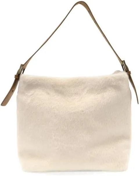 Joy Susan Womens Fashion Purse Teresa Faux Fur Hobo Hand Bag