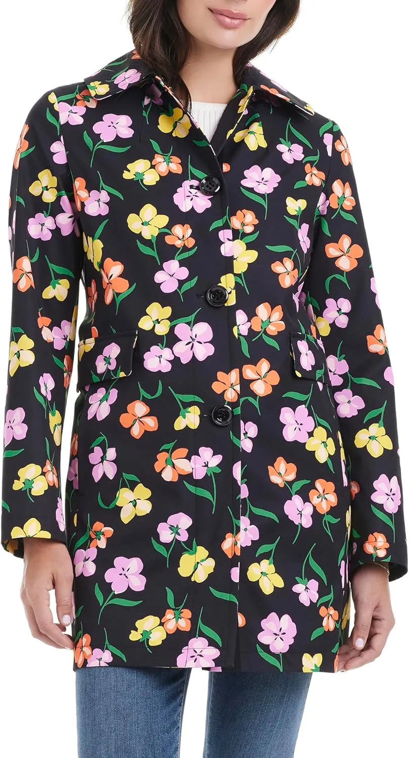 kate spade new york Women's line Raincoat with Removable Hood