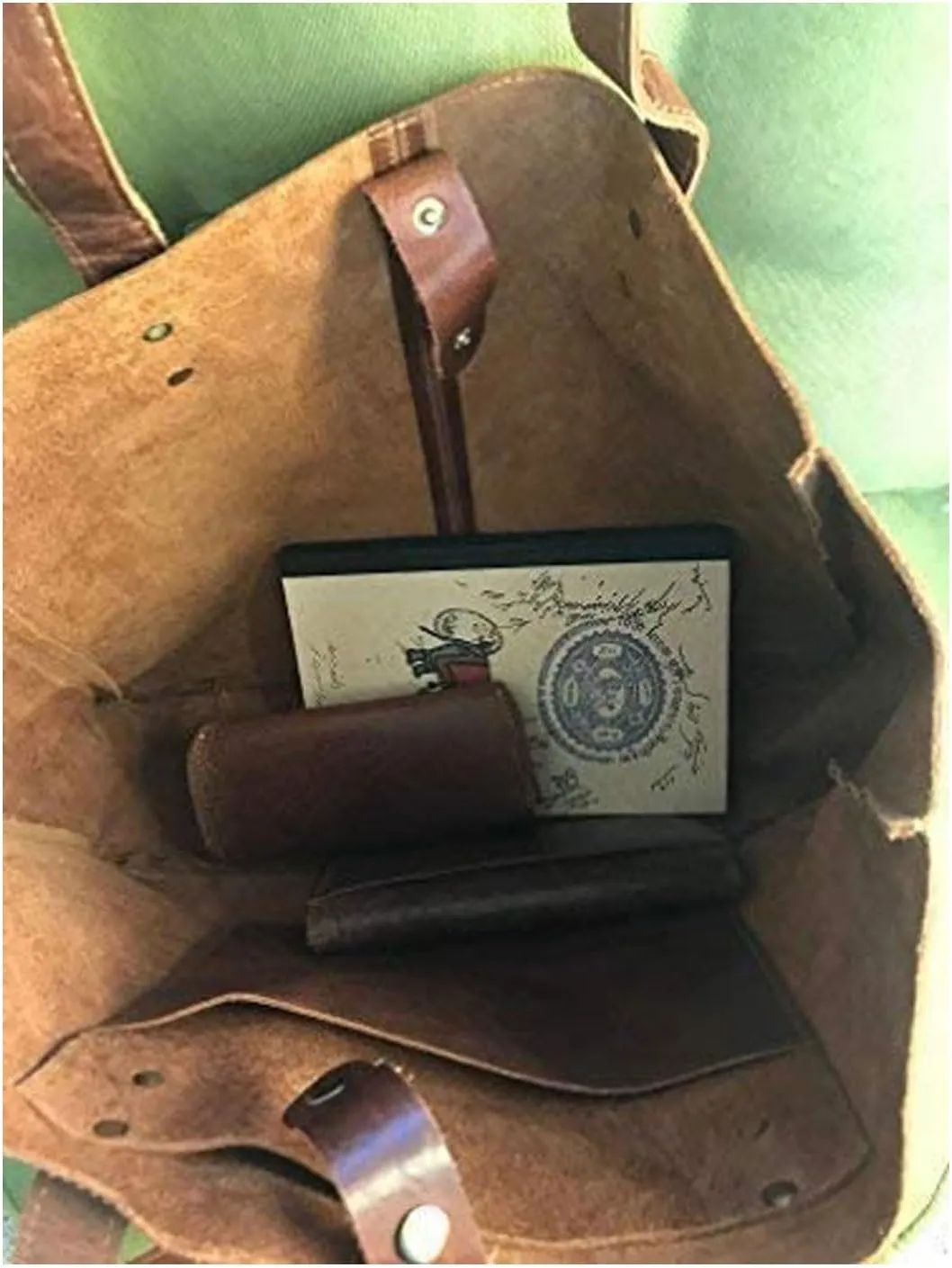 KomalC Leather Tote Bag for Women Purse Satchel Travel Bag Shopping Carry Messenger Multipurpose Handbag