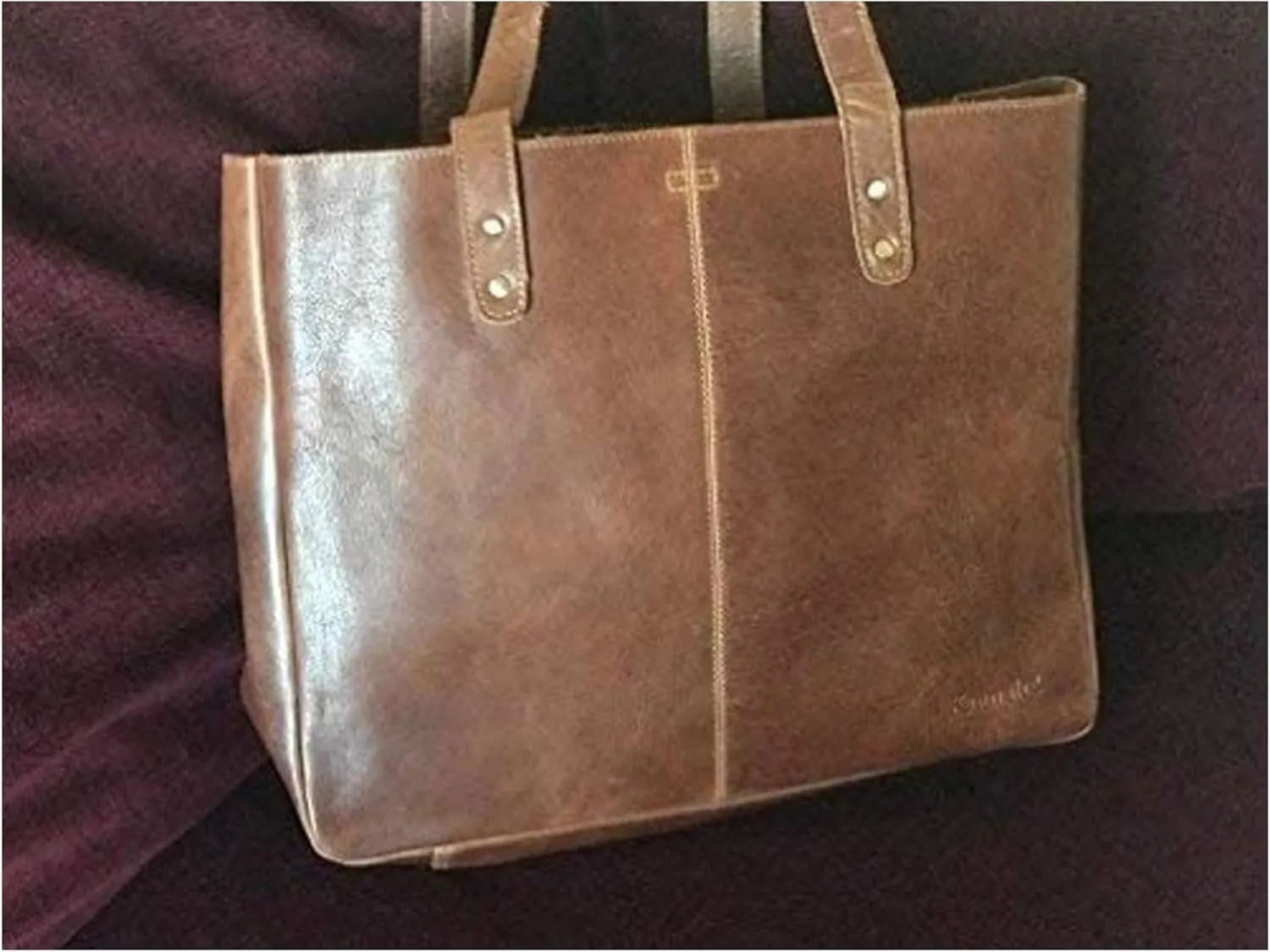 KomalC Leather Tote Bag for Women Purse Satchel Travel Bag Shopping Carry Messenger Multipurpose Handbag