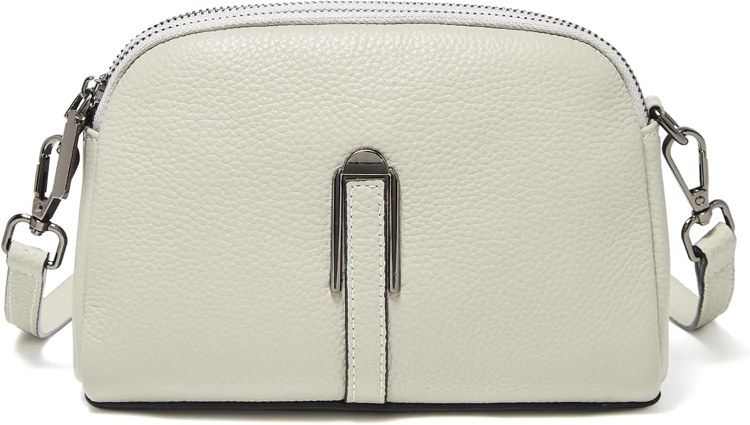 LAORENTOU Vegan Leather Crossbody Bags for Women Heart Shaped Magnetic Buckle Shoulder Bag Purse for Ladies