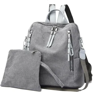 Leather Backpack Purse for Women Soft Rucksack Ladies Shoulder Bags Medium Fashion Soft Leather Outdoor Backpack
