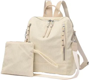 Leather Backpack Purse for Women Soft Rucksack Ladies Shoulder Bags Medium Fashion Soft Leather Outdoor Backpack