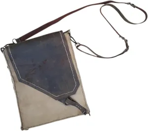 Leather Crossbody Bag for Men and Women, Handmade Brown Briefcase, Vintage Work Purse Handbag, Knitted Backpack, Totes with Zippers, Messenger Suitcase, Tablet Shoulder Bag