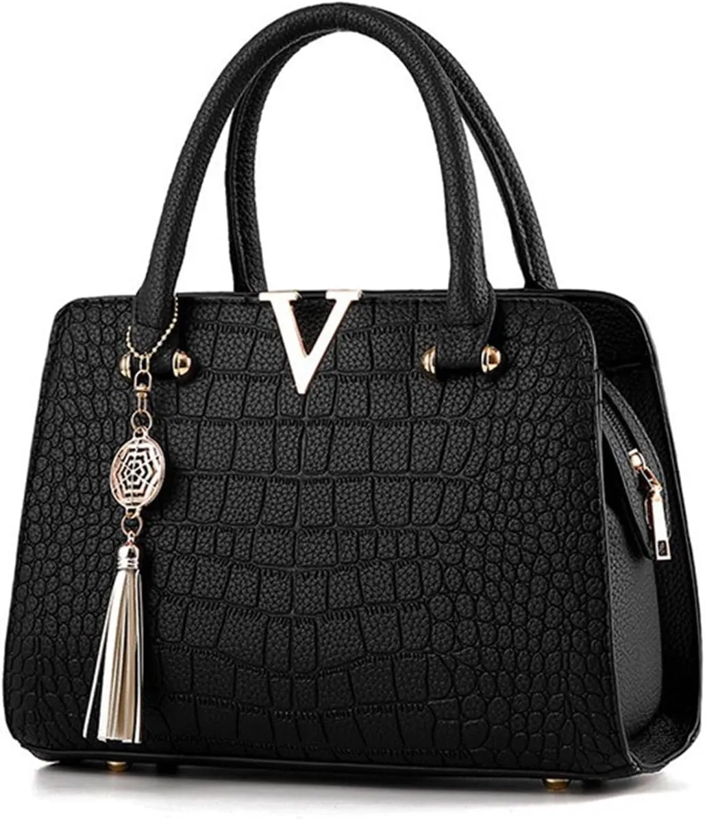 Leather Purses for Women Fashion Handbag Big Capacity Square Casual Bag Printed Shoulder Bag