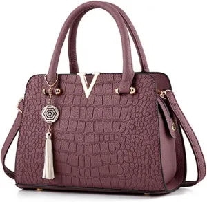 Leather Purses for Women Fashion Handbag Big Capacity Square Casual Bag Printed Shoulder Bag