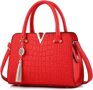 Leather Purses for Women Fashion Handbag Big Capacity Square Casual Bag Printed Shoulder Bag