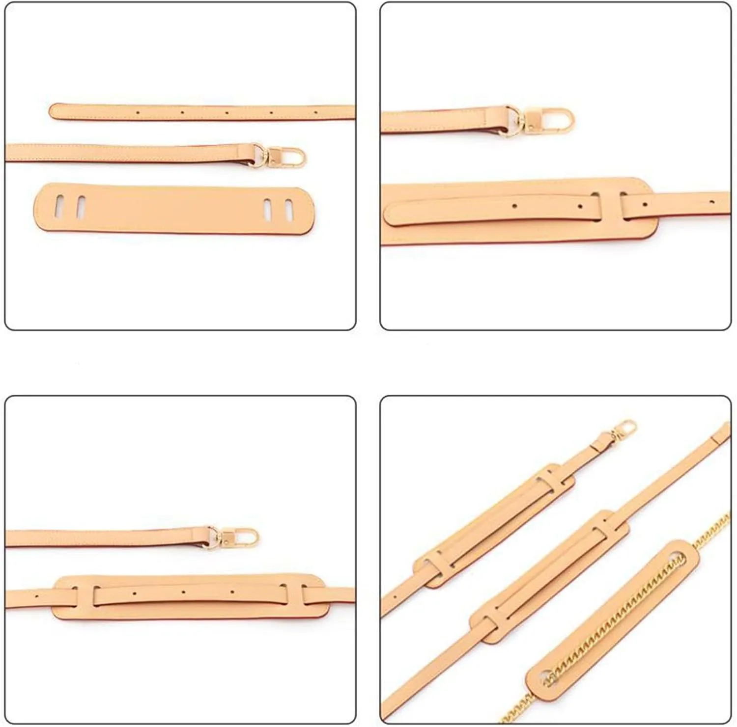 Leather Shoulder Strap Pad Handle Wrap Pad for Purses Satchels Laptop Case Tote
