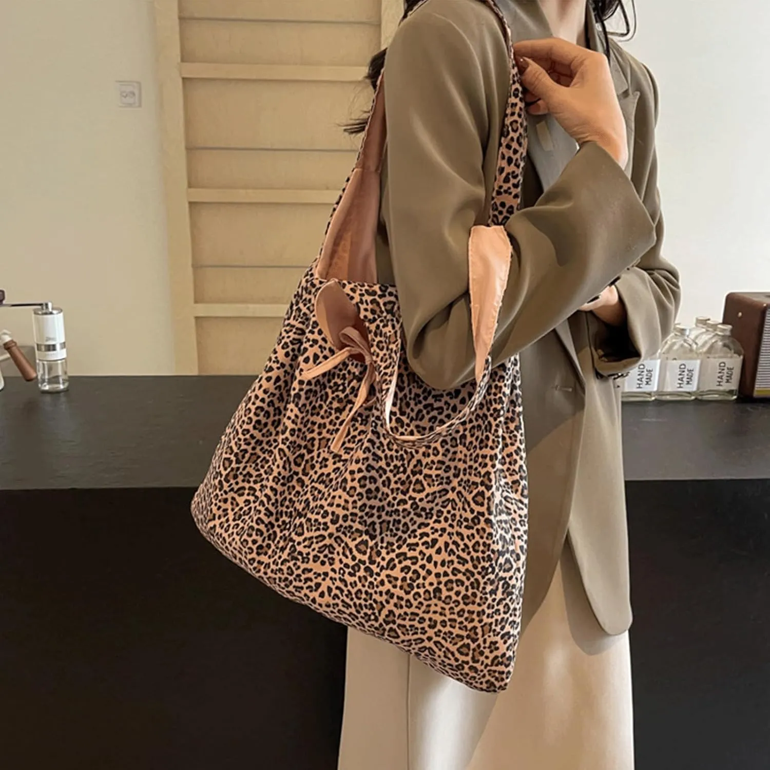 Leopard Purse Cheetah Print Hobo Bag Cheetah Tote Bag for Daily Use Lightweight Shoulder Bag for Women