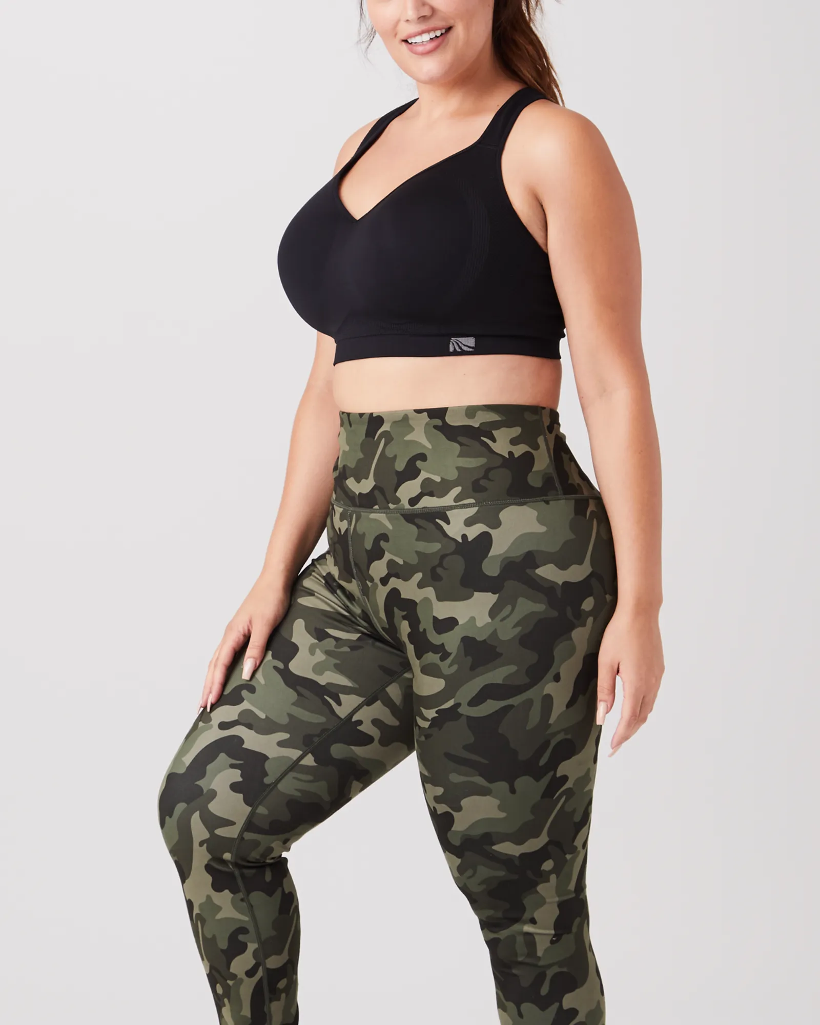 Logan Printed Legging | Olive Green / Light Green