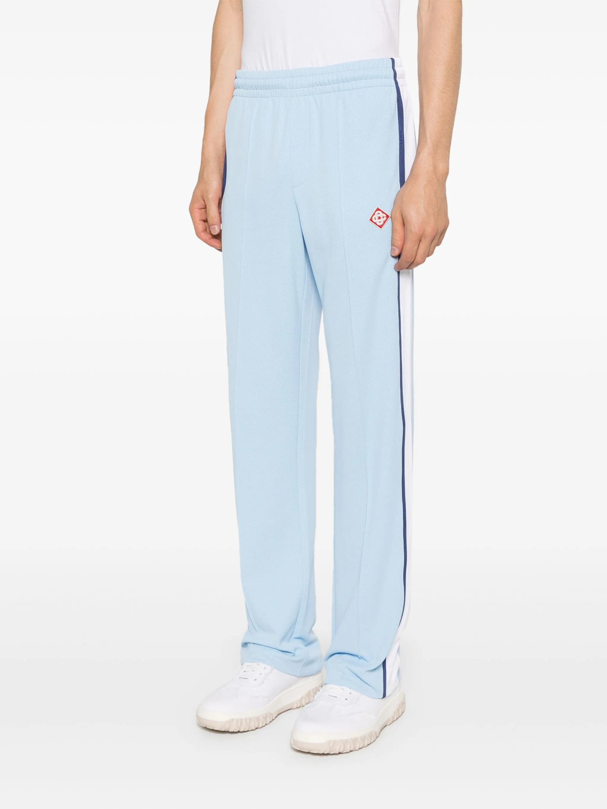 Logo-Embroidered Straight-Leg Track Pants