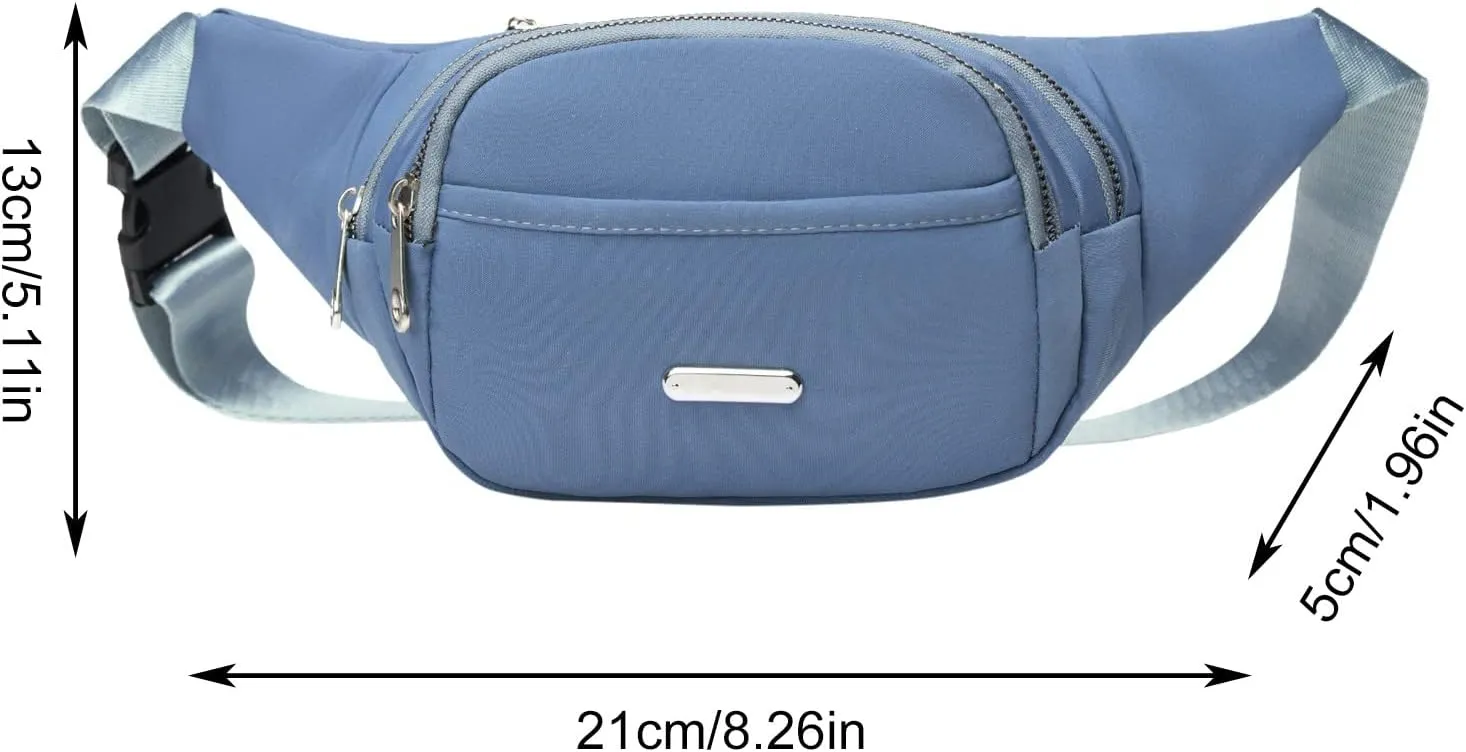 Long Messenger Bag Waist Bags Popular Women Chest Bags Cloth One Shoulder Messenger Bag Business Mobile (A, One Size)