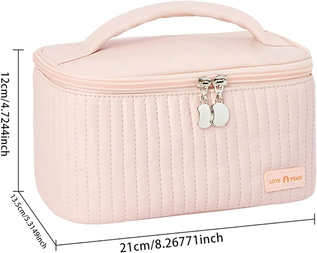 Makeup Bags for Women 2025 New Upgrade Portable Large Capacity Waterproof PU Leather Makeup Bag Organizer,Toiletry Bag,Cosmetic Bag,Makeup Bag Organizer for Gifts Girls Daughter Women