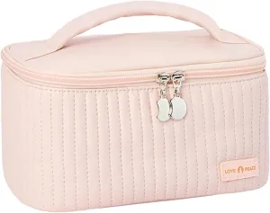 Makeup Bags for Women 2025 New Upgrade Portable Waterproof Large Capacity PU Leather Travel Makeup Bag,Toiletry Bag,Cosmetic Bags,Makeup Organizer Bag for Girls Gifts Women Daughter