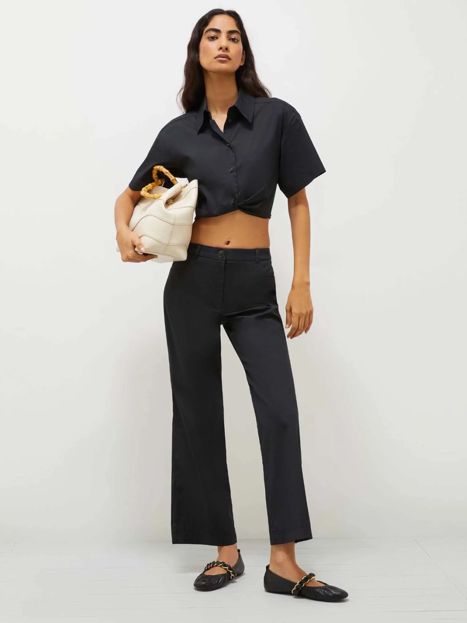 Marella Notaion Cropped Blouse