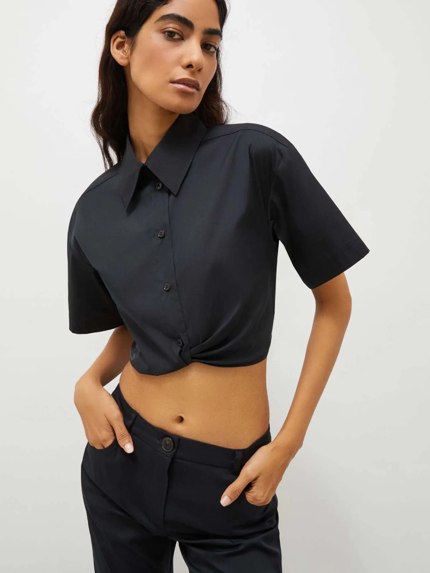 Marella Notaion Cropped Blouse