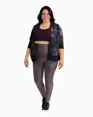 Marne Performance Zip Sports Bra | Purple