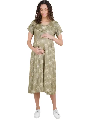 Maternity Dress with Floral Print