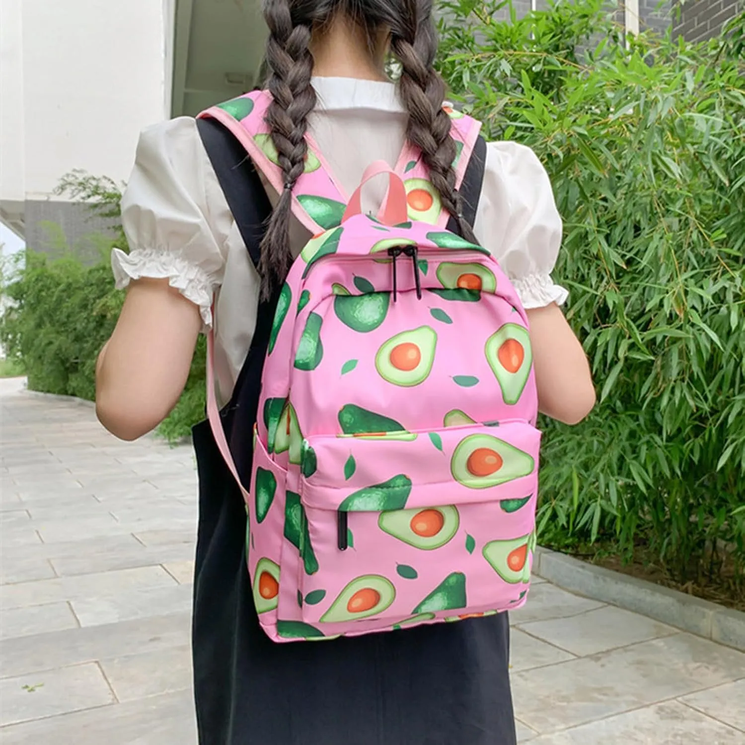 Medium Backpack Purse for Women Casual Daypack with Anti-Theft Back Pocket Outdoor Travel Slim Laptop Backpack(One Size)