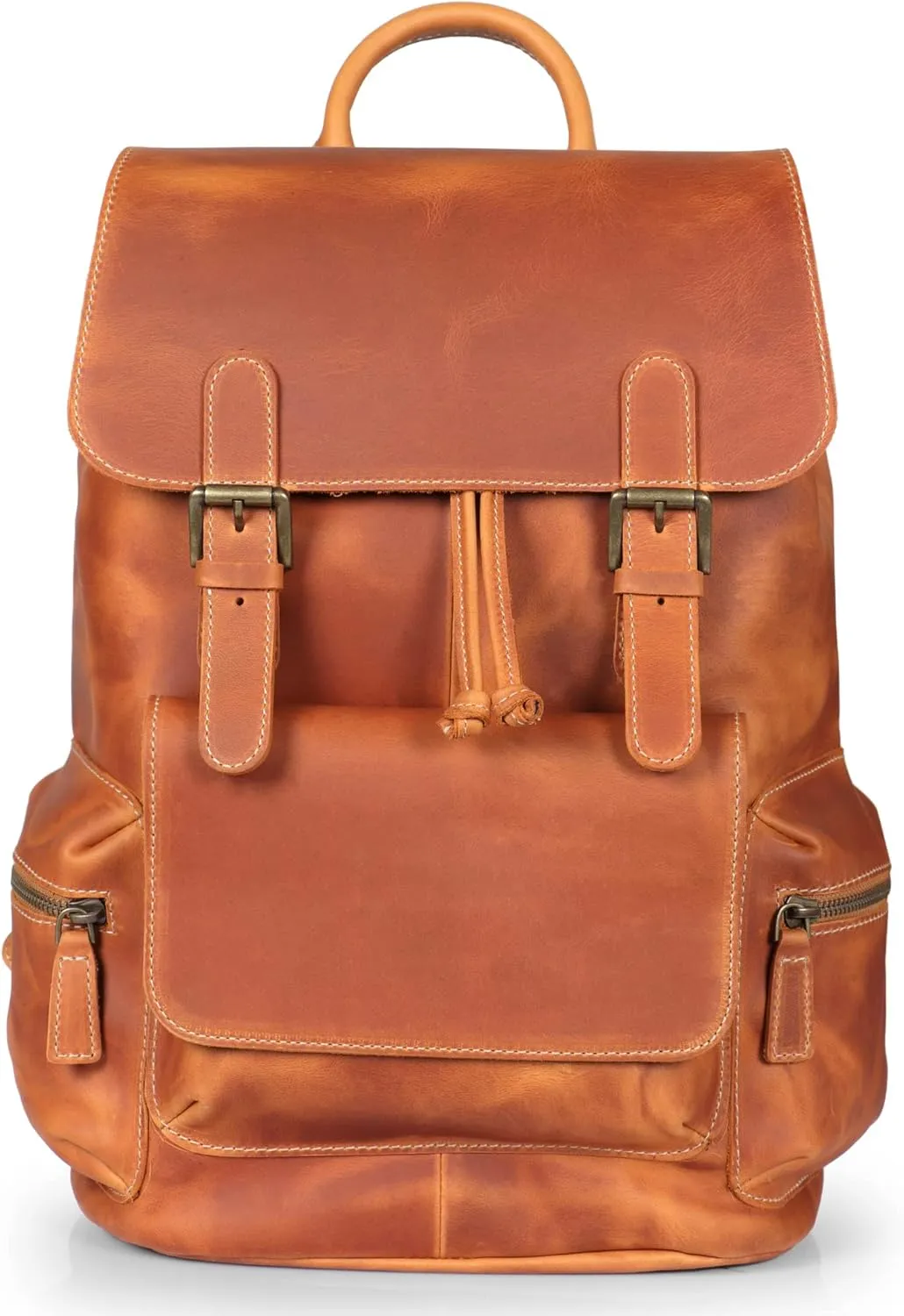 MegaGear Leather Camera Case, Camel, One Size