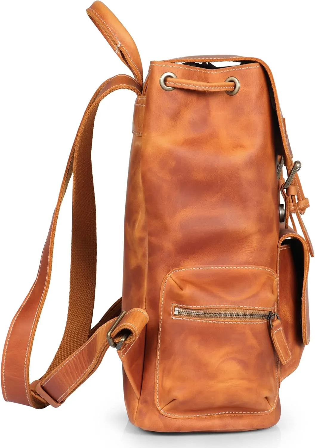 MegaGear Leather Camera Case, Camel, One Size