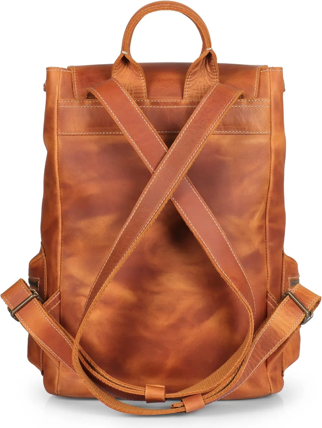 MegaGear Leather Camera Case, Camel, One Size