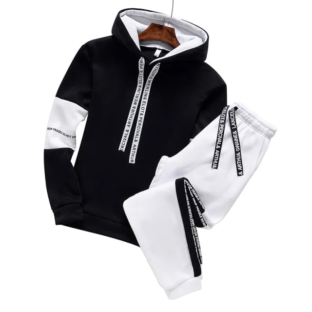 Men Casual Hoodies Fashion Tracksuits
