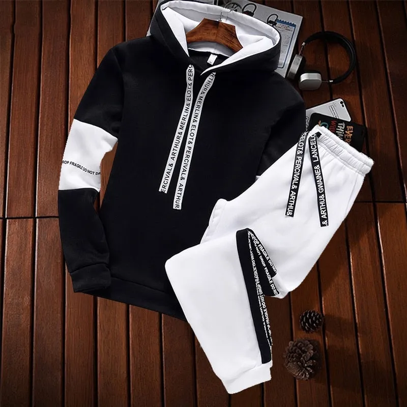 Men Casual Hoodies Fashion Tracksuits
