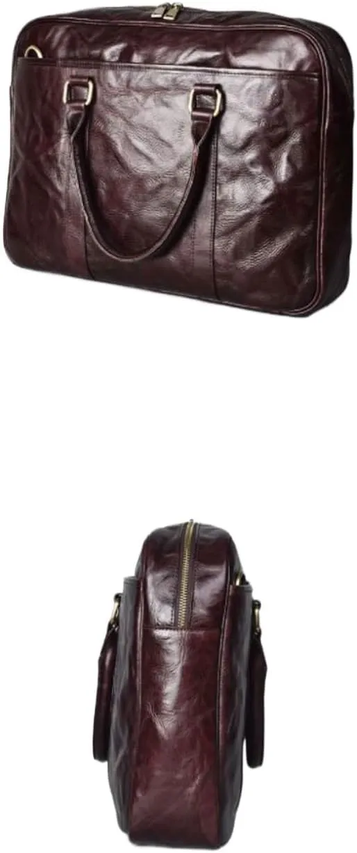 Mens Briefcases Carrying Cases Messenger Shoulder Bags Laptop Bags Genuine Leather Luggage Handbags