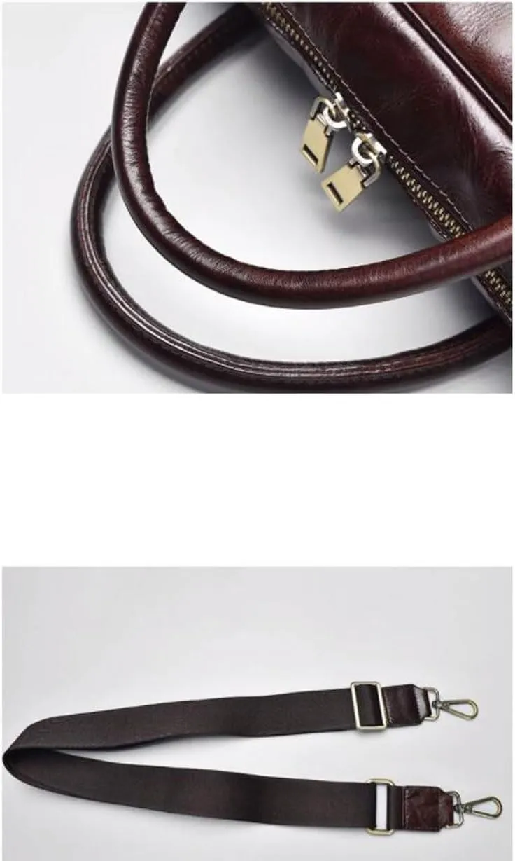 Mens Briefcases Carrying Cases Messenger Shoulder Bags Laptop Bags Genuine Leather Luggage Handbags