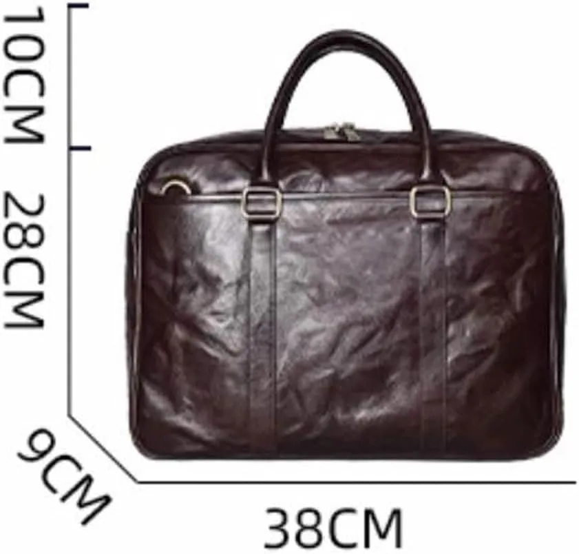 Mens Briefcases Carrying Cases Messenger Shoulder Bags Laptop Bags Genuine Leather Luggage Handbags