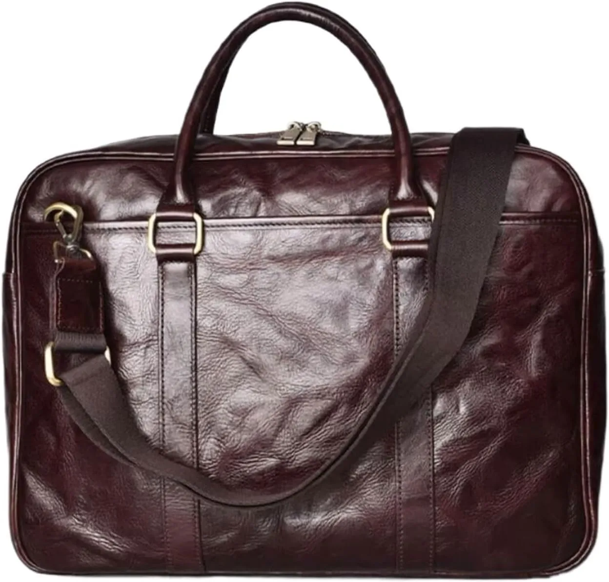 Mens Briefcases Carrying Cases Messenger Shoulder Bags Laptop Bags Genuine Leather Luggage Handbags