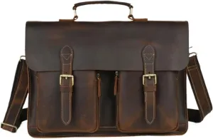 Mens Briefcases Handbags Messenger Shoulder Bags Genuine Leather Carrying Cases Laptop Bags