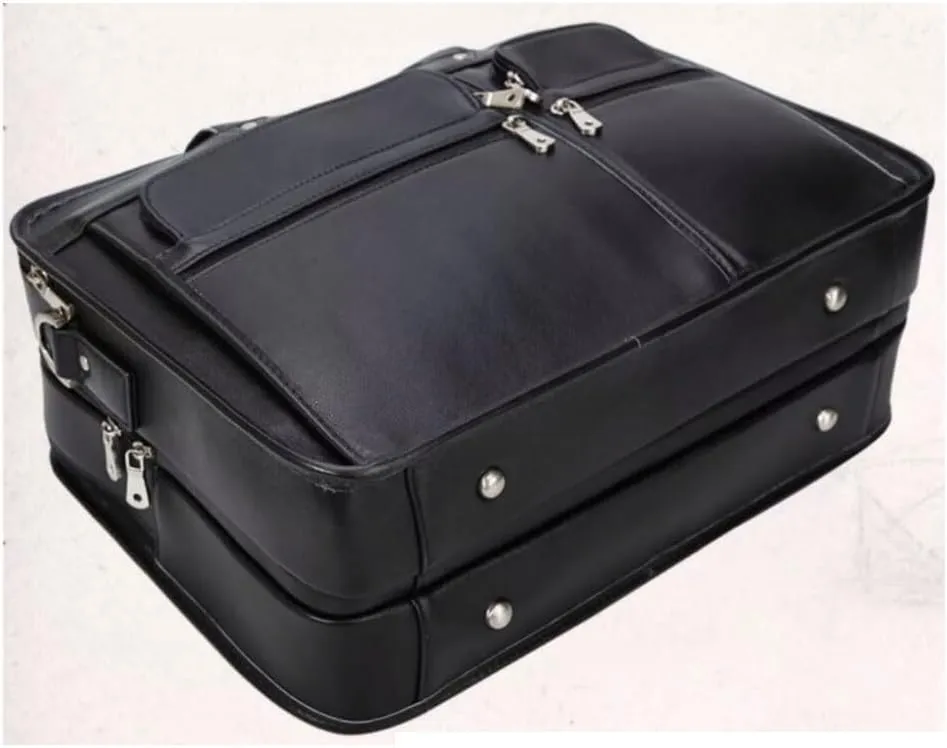 Mens Briefcases Laptop Bags Genuine Leather Messenger Shoulder Bags Computer Carrying Cases Handbags