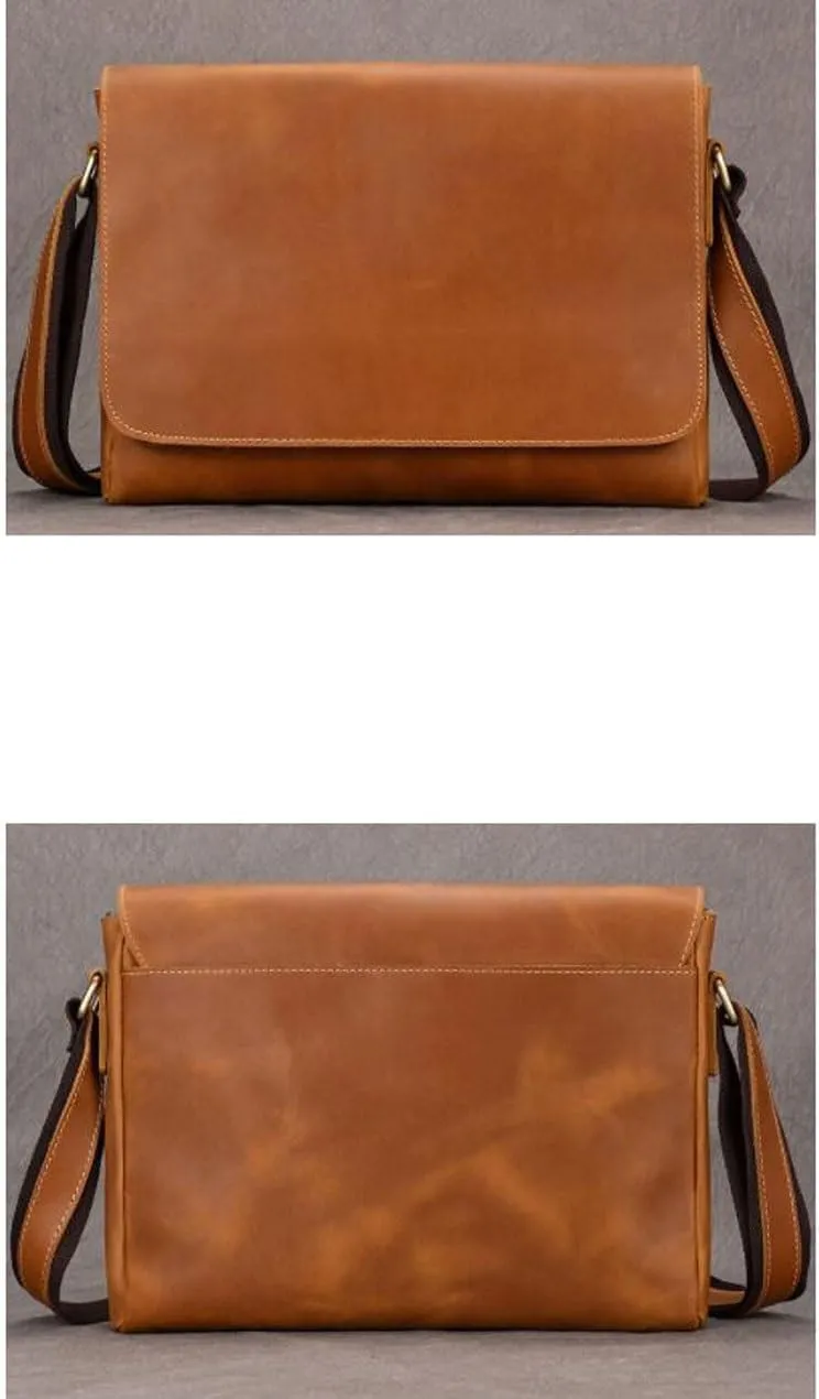 Mens Briefcases Waist Packs Messenger Shoulder Bags Genuine Leather Casual Daypacks Crossbody Bags 13Inch