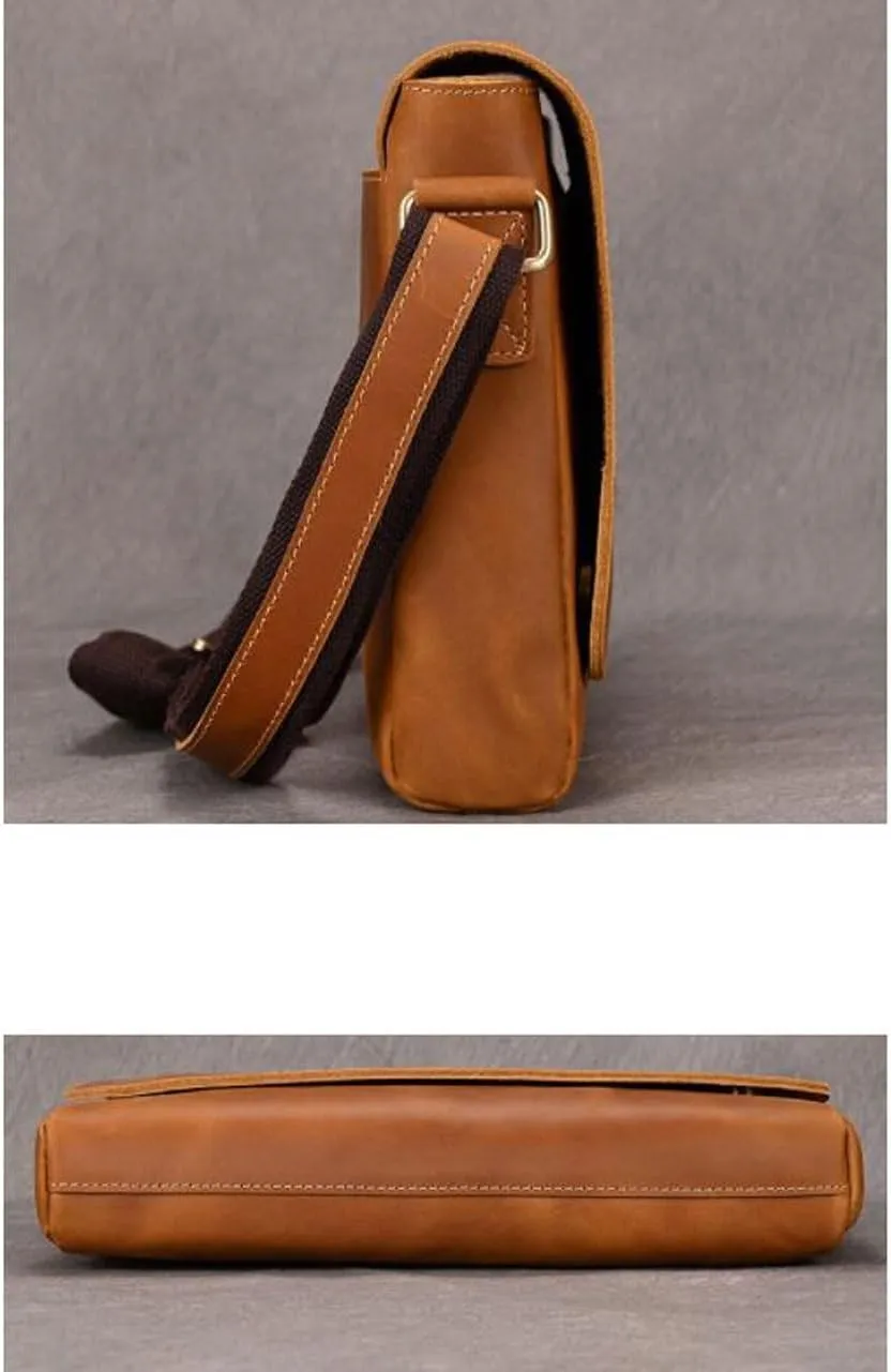 Mens Briefcases Waist Packs Messenger Shoulder Bags Genuine Leather Casual Daypacks Crossbody Bags 13Inch
