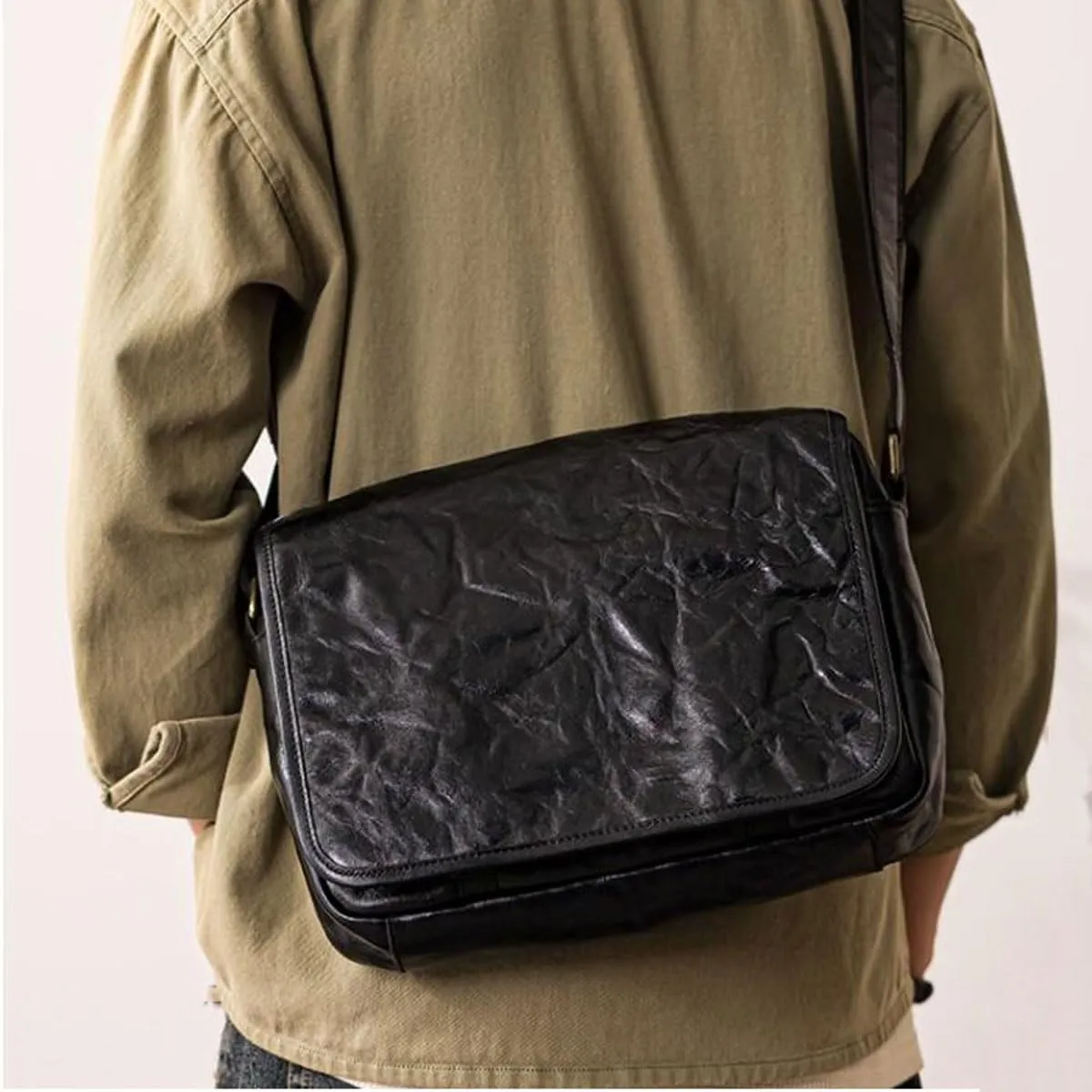 Mens Briefcases Waist Packs Messenger Shoulder Bags Genuine Leather Casual Daypacks Crossbody Bags Travel Bags