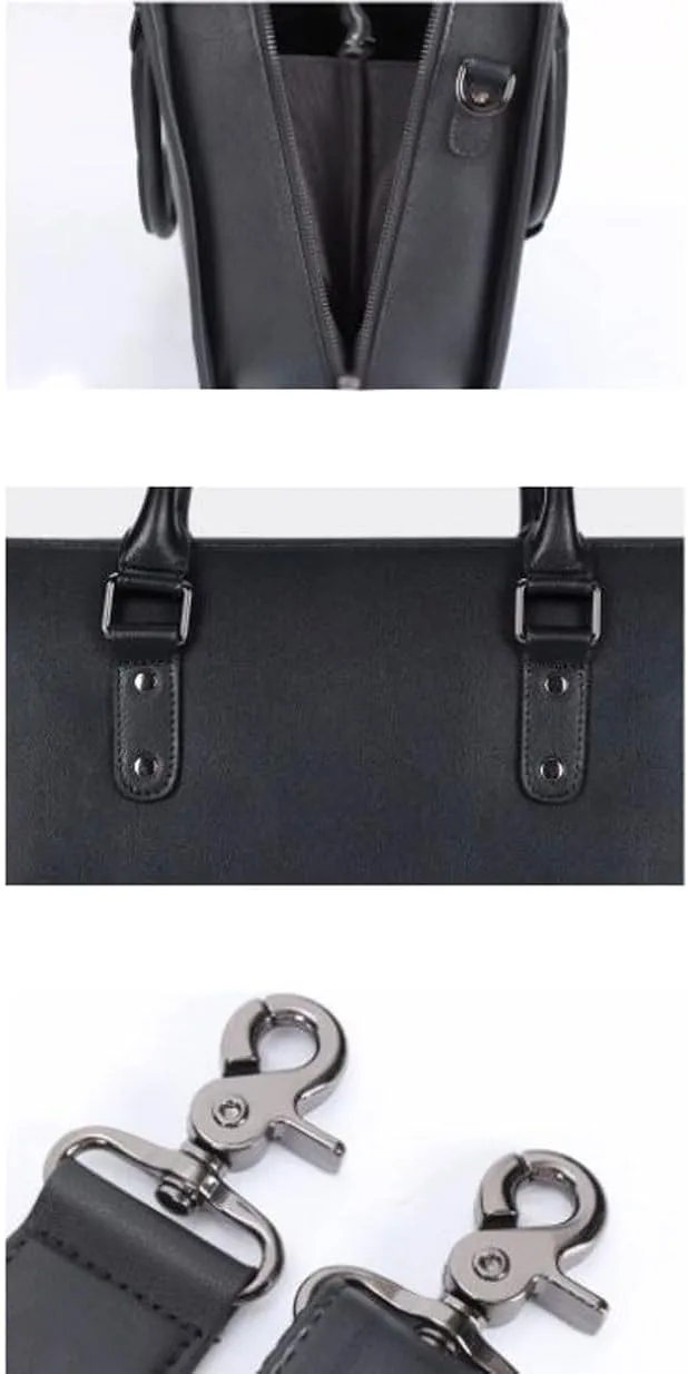 Mens Business Handbags Briefcases Carrying Cases Genuine Leather Messenger Shoulder Bags Laptop Bags