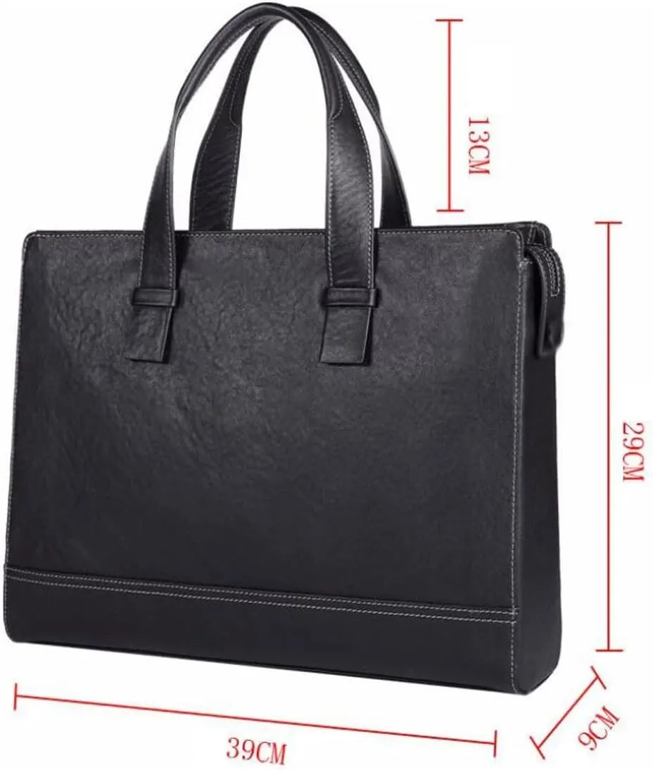 Mens Handbags Genuine Leather Laptop Bags Carrying Cases Messenger Shoulder Bags Briefcases