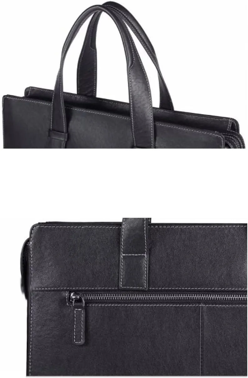Mens Handbags Genuine Leather Laptop Bags Carrying Cases Messenger Shoulder Bags Briefcases