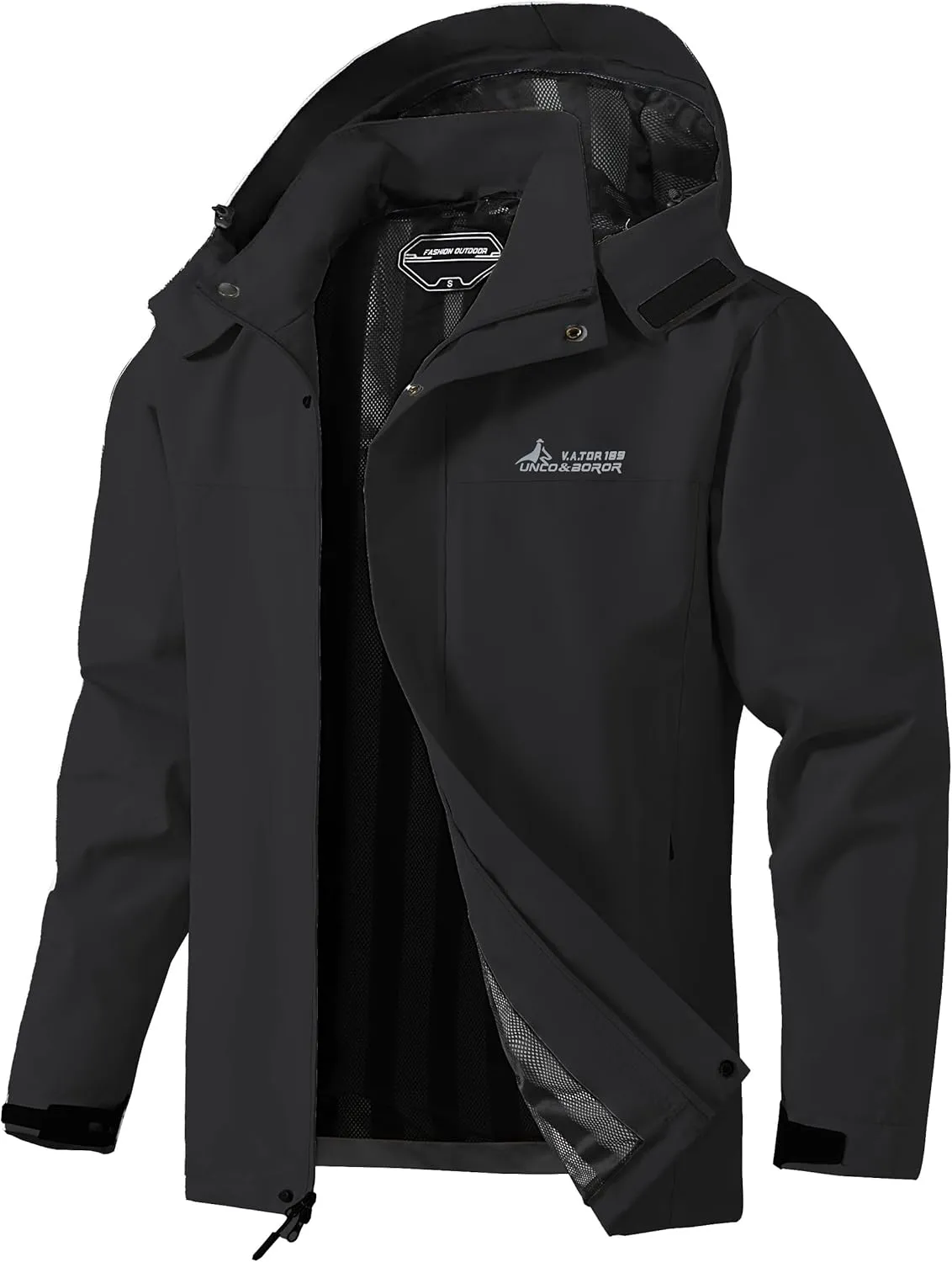 Mens Lightweight Waterproof Hooded Rain Jackets Casual Fall Spring Big and Tall Jacket Raincoat Windbreaker Outdoor Gear
