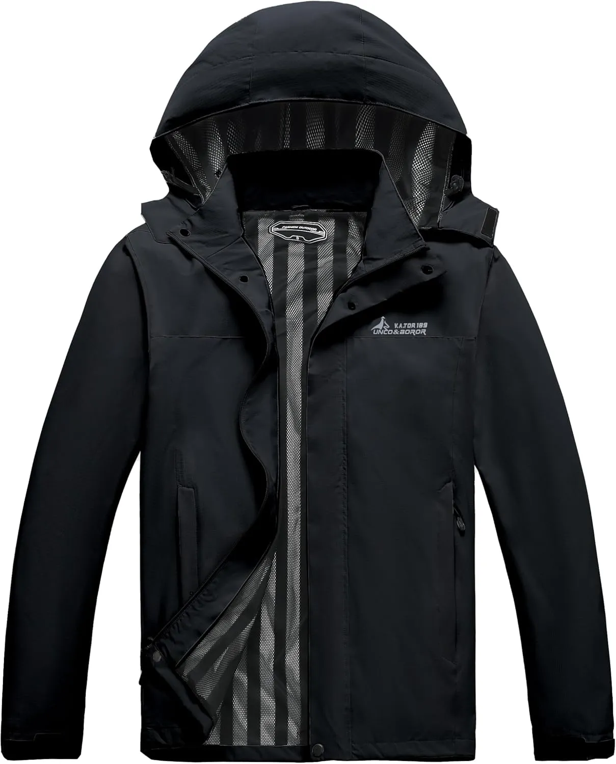 Mens Lightweight Waterproof Hooded Rain Jackets Casual Fall Spring Big and Tall Jacket Raincoat Windbreaker Outdoor Gear