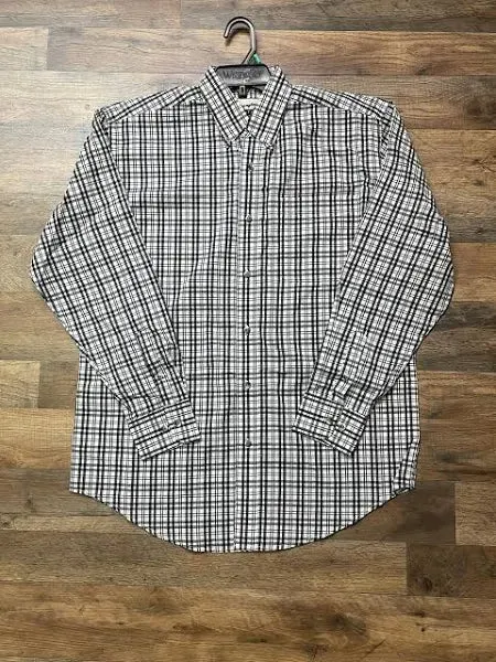 Men's Wrangler Riata ~ Black Plaid